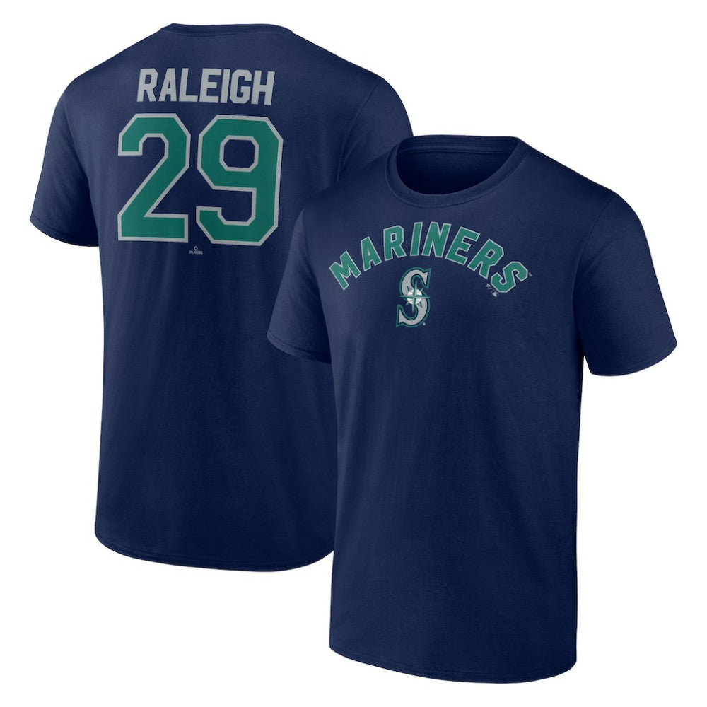 Cal Raleigh Seattle Mariners Winning Streak Name & Number T-Shirt - Navy - MLB Lifestyle