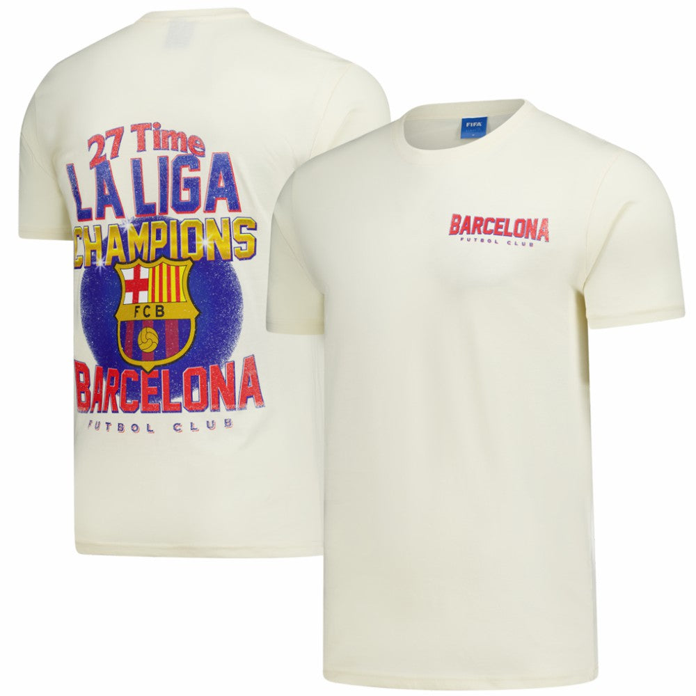 Barcelona Peace Collective Unisex Champion T-Shirt Cream