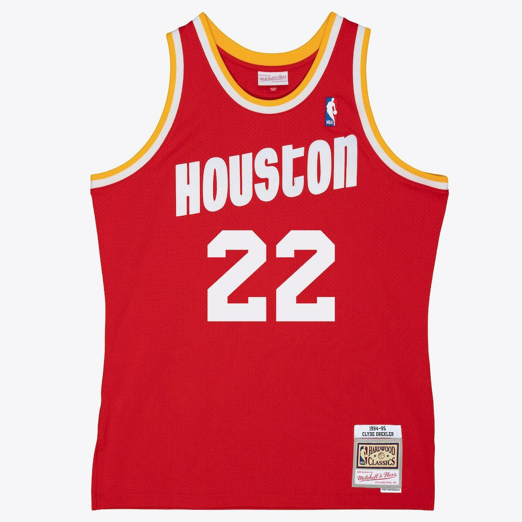 Clyde Drexler Houston Rockets 1994/95 Swingman Jersey Red | Mitchell & Ness for sale