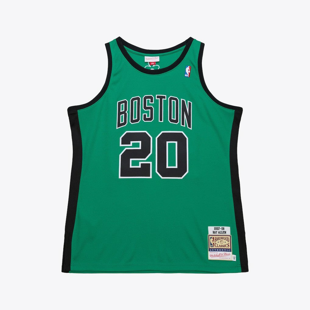 Ray Allen Boston Celtics 2007-08 Hardwood Classics Authentic Jersey Kelly Green | Mitchell & Ness