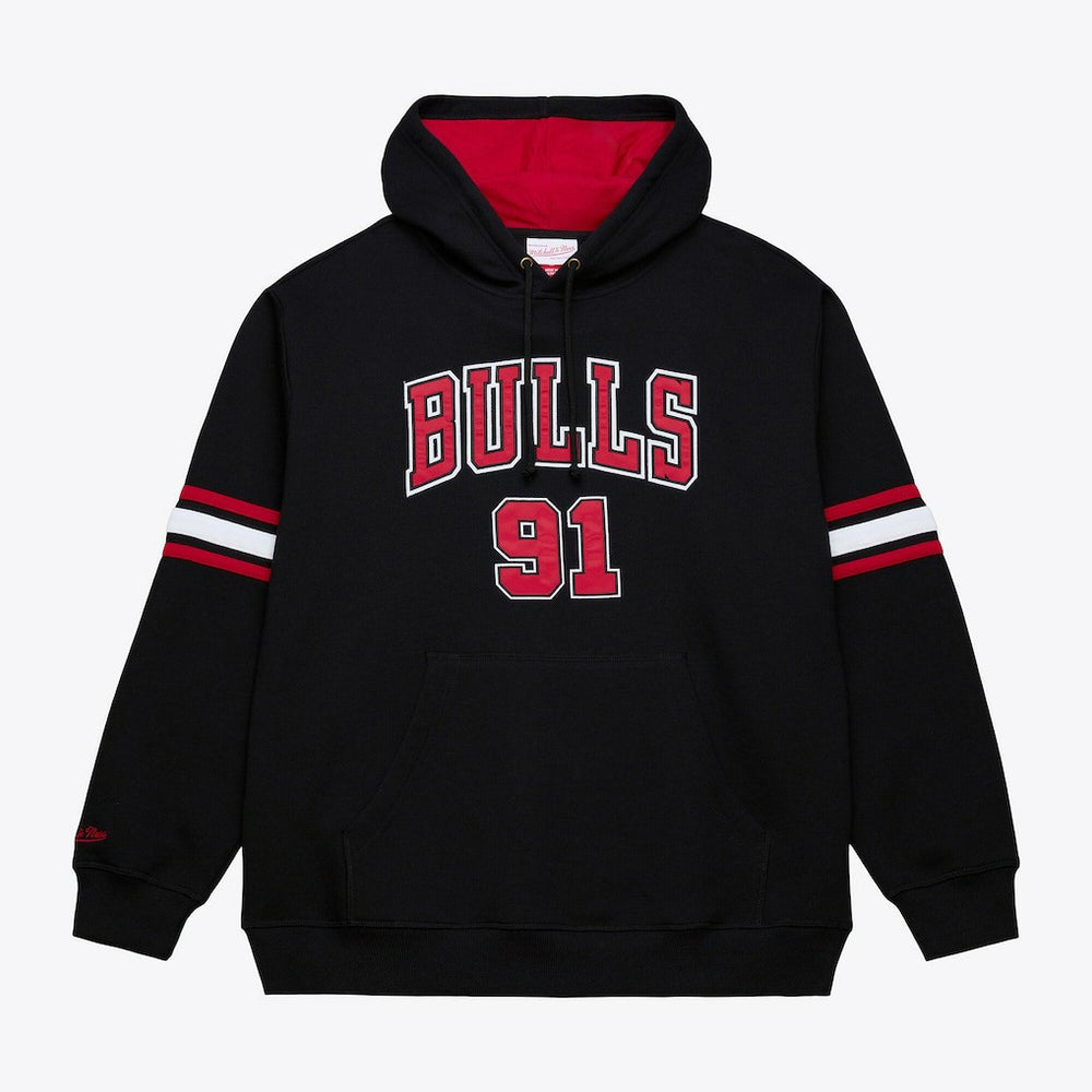 Dennis Rodman Chicago Bulls Name & Number Hoodie for sale Black | Mitchell & Ness outlet