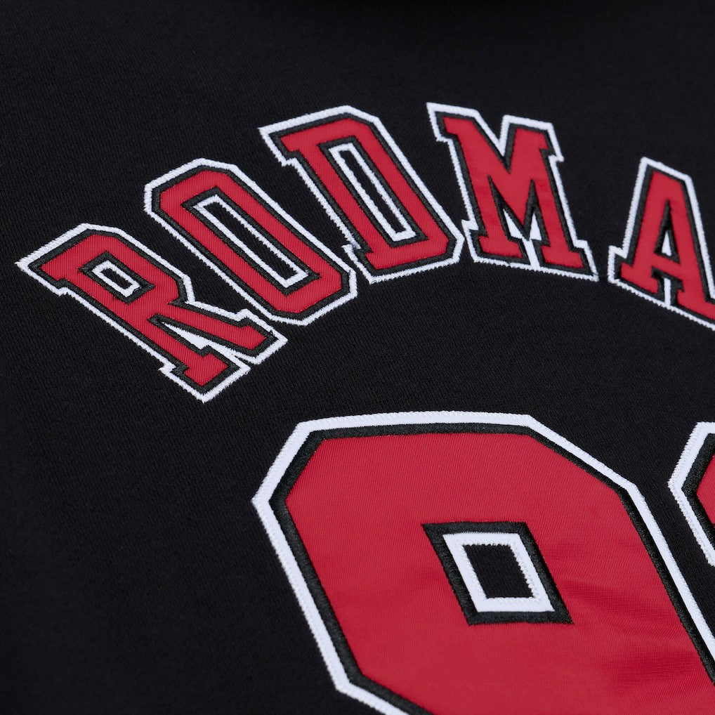 Dennis Rodman Chicago Bulls Name & Number Hoodie for sale Black | Mitchell & Ness outlet