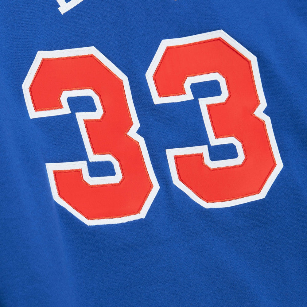 Patrick Ewing New York Knicks Name & Number Hoodie Blue | Mitchell & Ness outlet