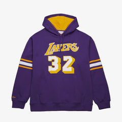 Magic Johnson Los Angeles Lakers Name & Number Hoodie Purple | Mitchell & Ness Lifestyle
