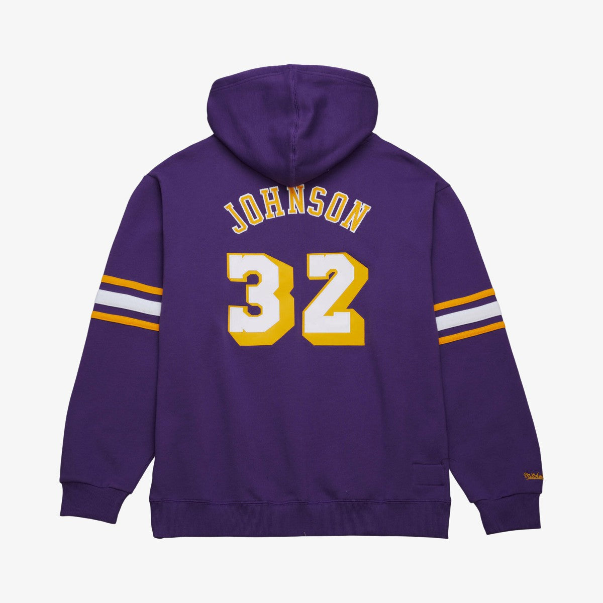 Magic Johnson Los Angeles Lakers Name & Number Hoodie Purple | Mitchell & Ness Lifestyle
