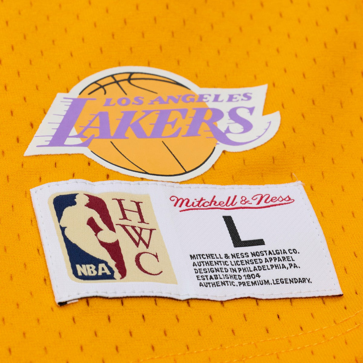 Shaquille O'Neal Los Angeles Lakers Mesh Name & Number Short Sleeve Hoodie Gold | Mitchell & Ness outlet