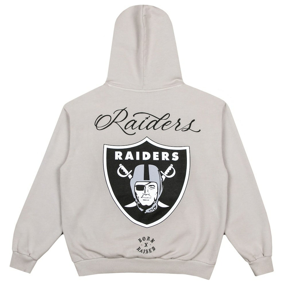 Las Vegas Raiders Born x Raised Unisex Fine Line Hoodie Silver