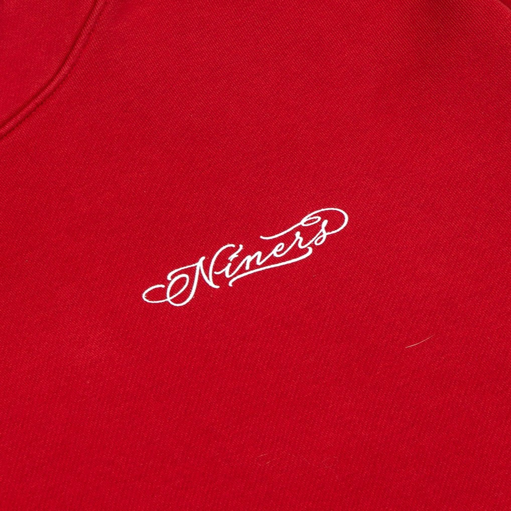 San Francisco 49ers Born x Raised Unisex Fine Line Hoodie Scarlet