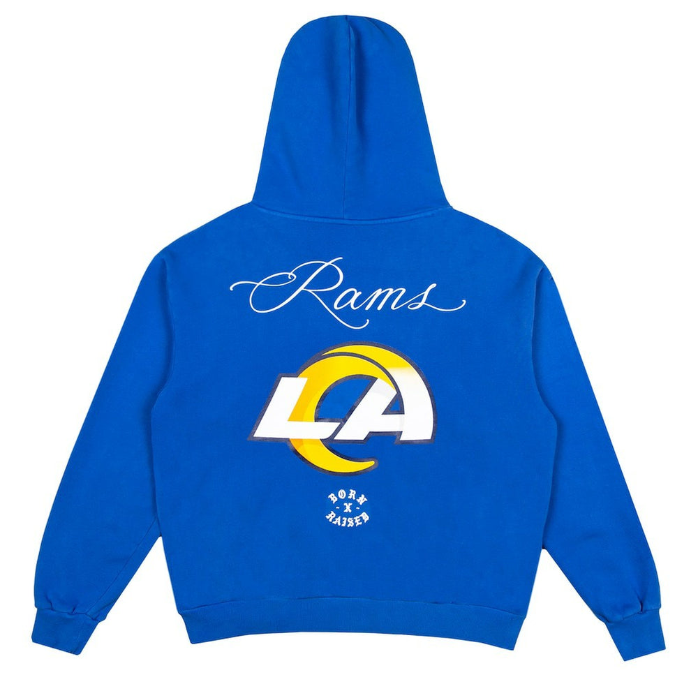 Los Angeles Rams Born x Raised Unisex Fine Line Hoodie Royal