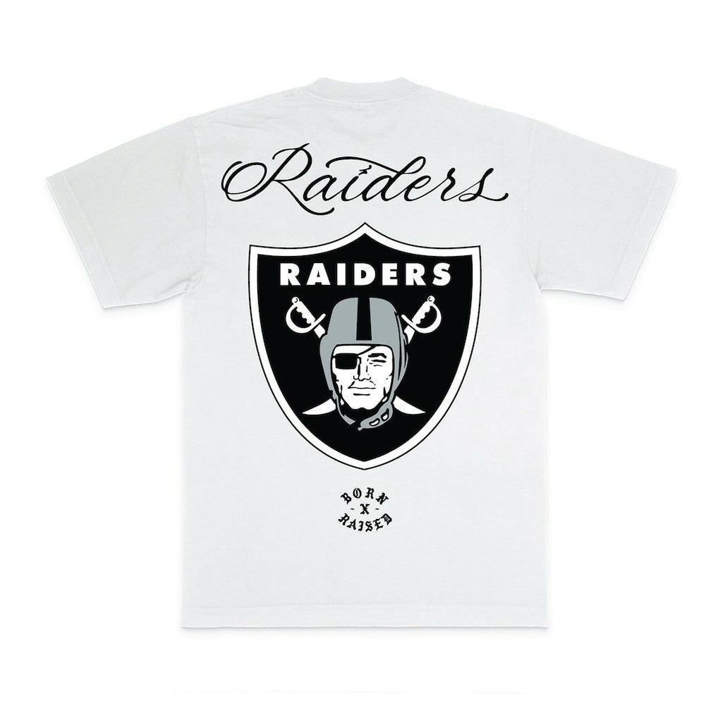 Las Vegas Raiders Born x Raised Unisex Fine Line T-Shirt White