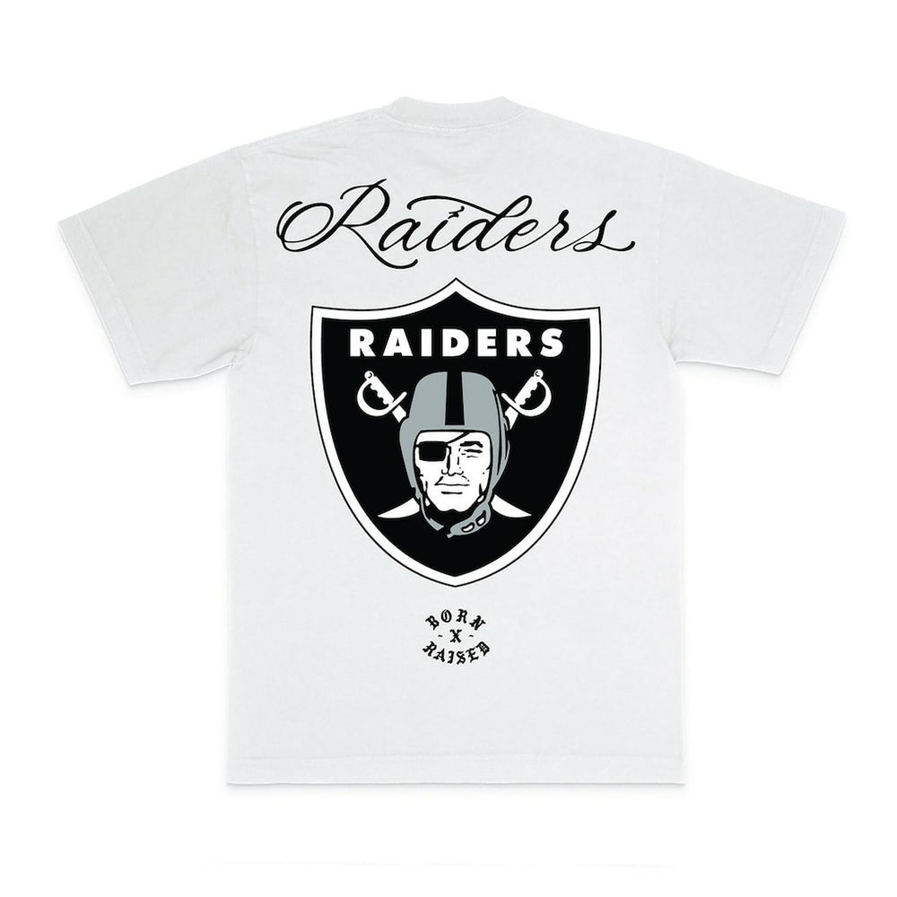 Las Vegas Raiders Born x Raised Unisex Fine Line T-Shirt White