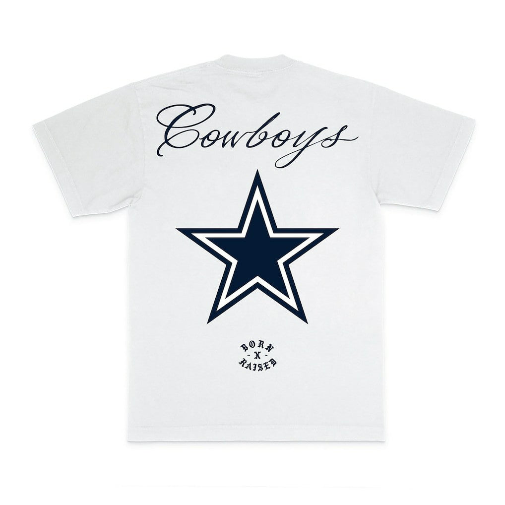 Dallas Cowboys Born x Raised Unisex Fine Line T-Shirt White