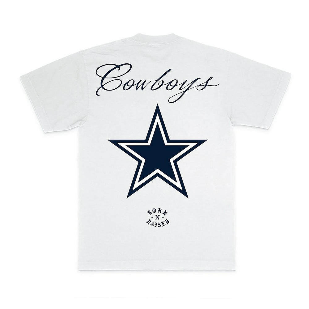 Dallas Cowboys Born x Raised Unisex Fine Line T-Shirt White