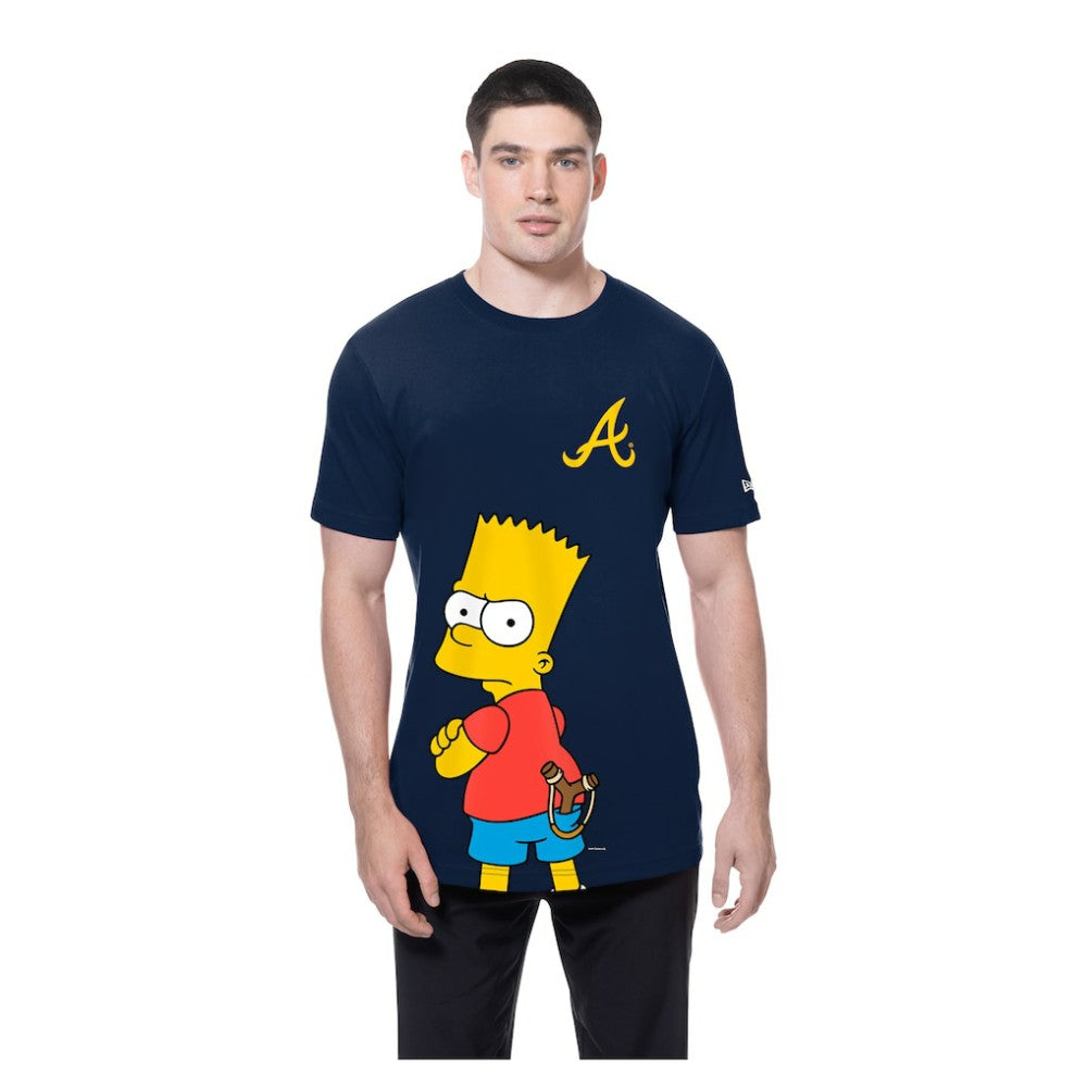 Atlanta Braves New Era MLB x Simpsons Local T-Shirt - Navy - New Era Sale