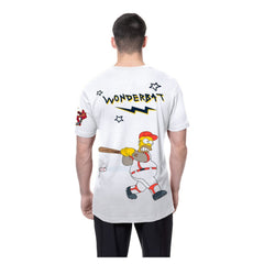Atlanta Braves New Era MLB x Simpsons Homer Wonderbat T-Shirt - White - New Era Sale