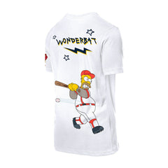 Atlanta Braves New Era MLB x Simpsons Homer Wonderbat T-Shirt - White - New Era Sale