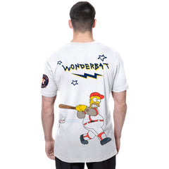 Houston Astros New Era MLB x Simpsons Homer Wonderbat T-Shirt - White - New Era Online