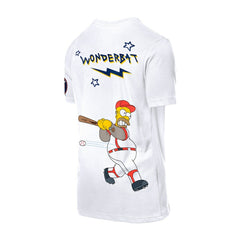 Houston Astros New Era MLB x Simpsons Homer Wonderbat T-Shirt - White - New Era Online