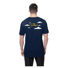 Atlanta Braves New Era MLB x Simpsons 2026 Collab Clouds T-Shirt - Navy - New Era Discount