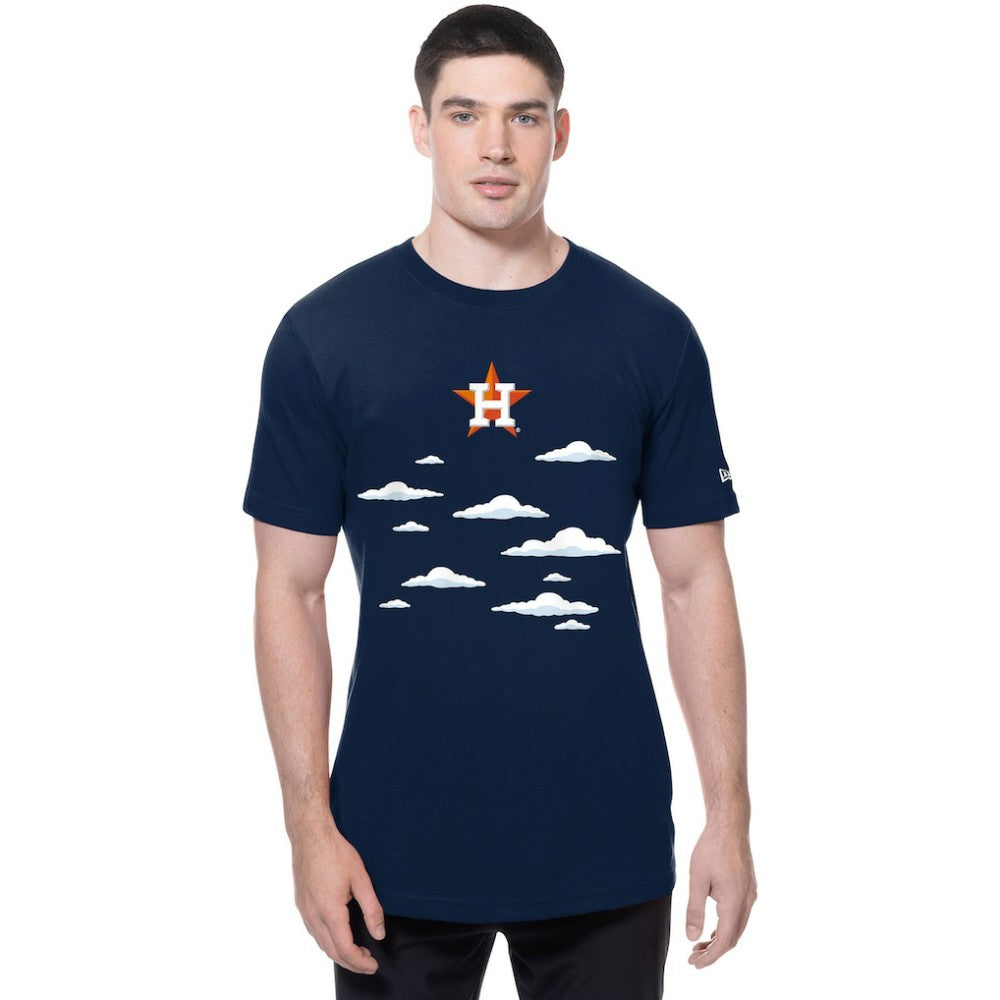 Houston Astros New Era MLB x Simpsons 2026 Collab Clouds T-Shirt - Navy - New Era Online