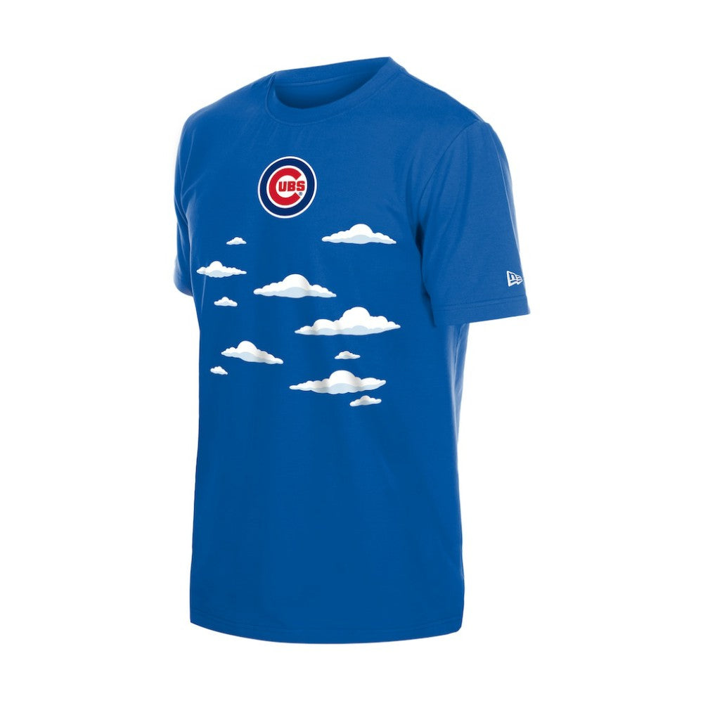 Chicago Cubs New Era MLB x Simpsons 2026 Collab Clouds T-Shirt - Royal - New Era Lifestyle