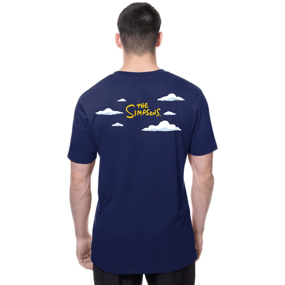 Los Angeles Dodgers New Era MLB x Simpsons 2026 Collab Clouds T-Shirt - Royal - New Era Sale