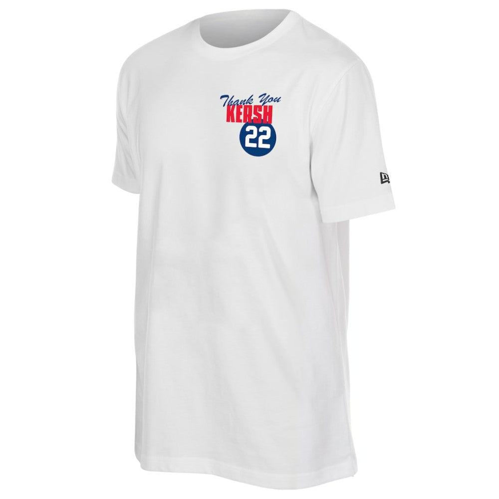 Clayton Kershaw Los Angeles Dodgers New Era Thank You Kersh T-Shirt - White - New Era Lifestyle