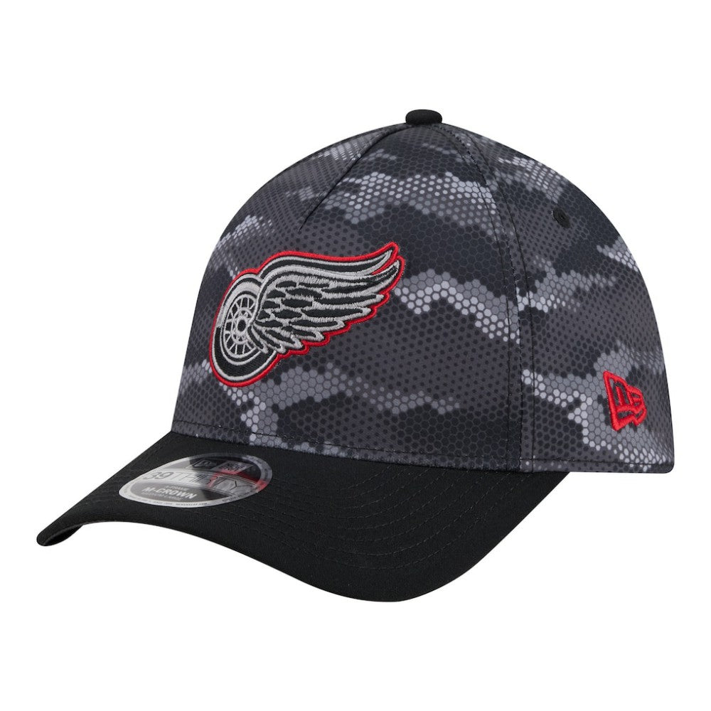Detroit Red Wings New Era Zero Dark 39THIRTY Flex Hat - Black - NHL 203577225