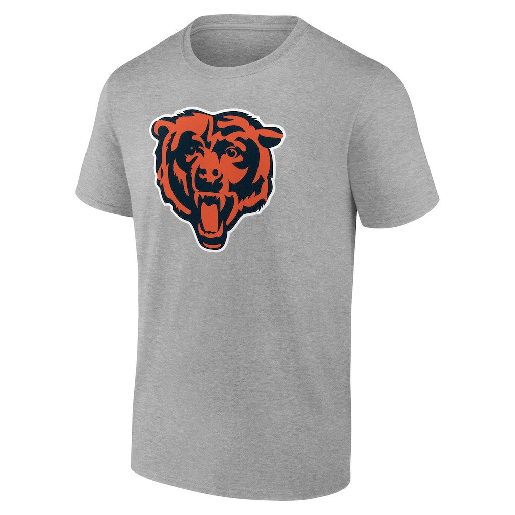 Chicago Bears Team Authentic Personalized Name & Number T-Shirt Gray