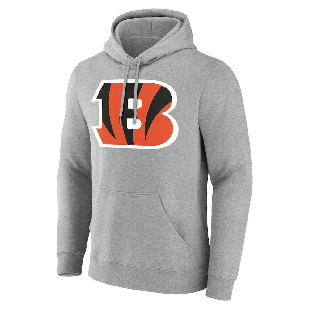 Cincinnati Bengals Team Authentic Personalized Name & Number Hoodie Gray