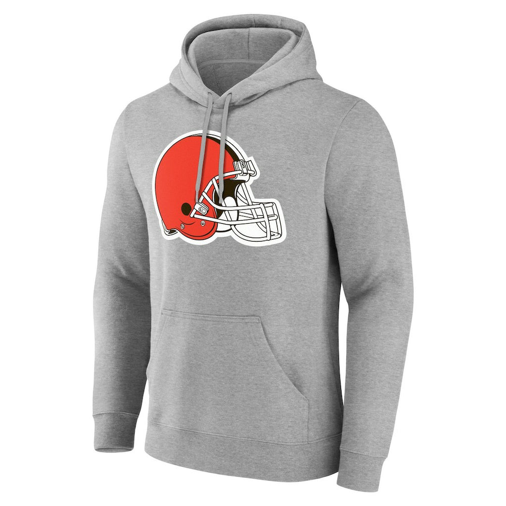 Cleveland Browns Team Authentic Personalized Name & Number Hoodie Gray