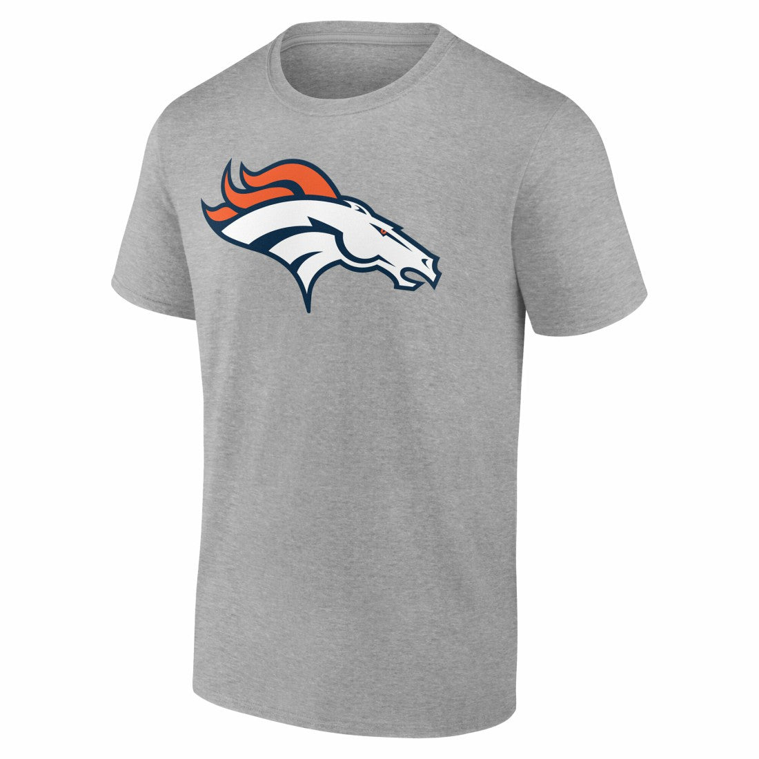 Denver Broncos Team Authentic Personalized Name & Number T-Shirt Gray