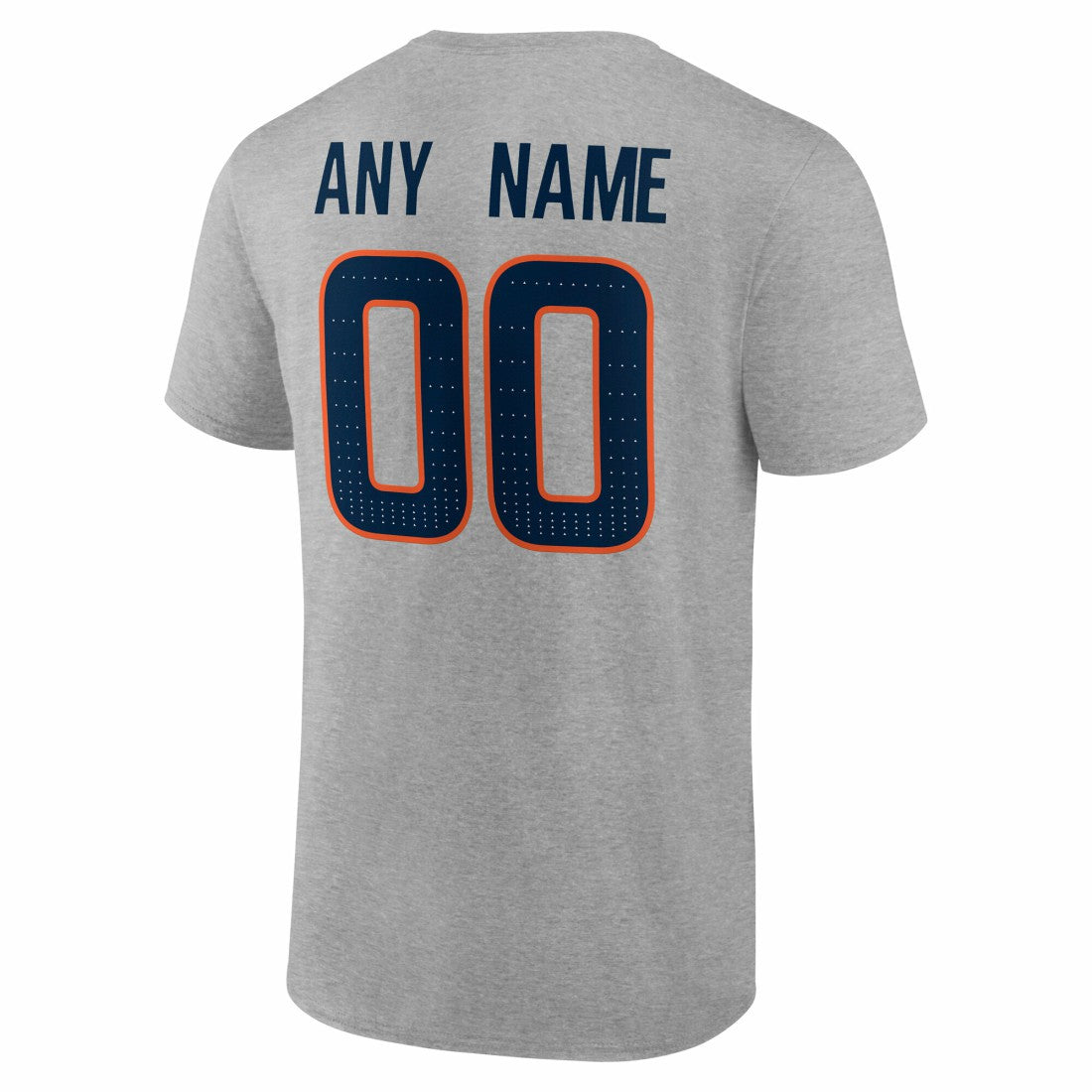 Denver Broncos Team Authentic Personalized Name & Number T-Shirt Gray