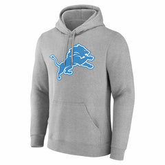 Detroit Lions Team Authentic Personalized Name & Number Hoodie Gray