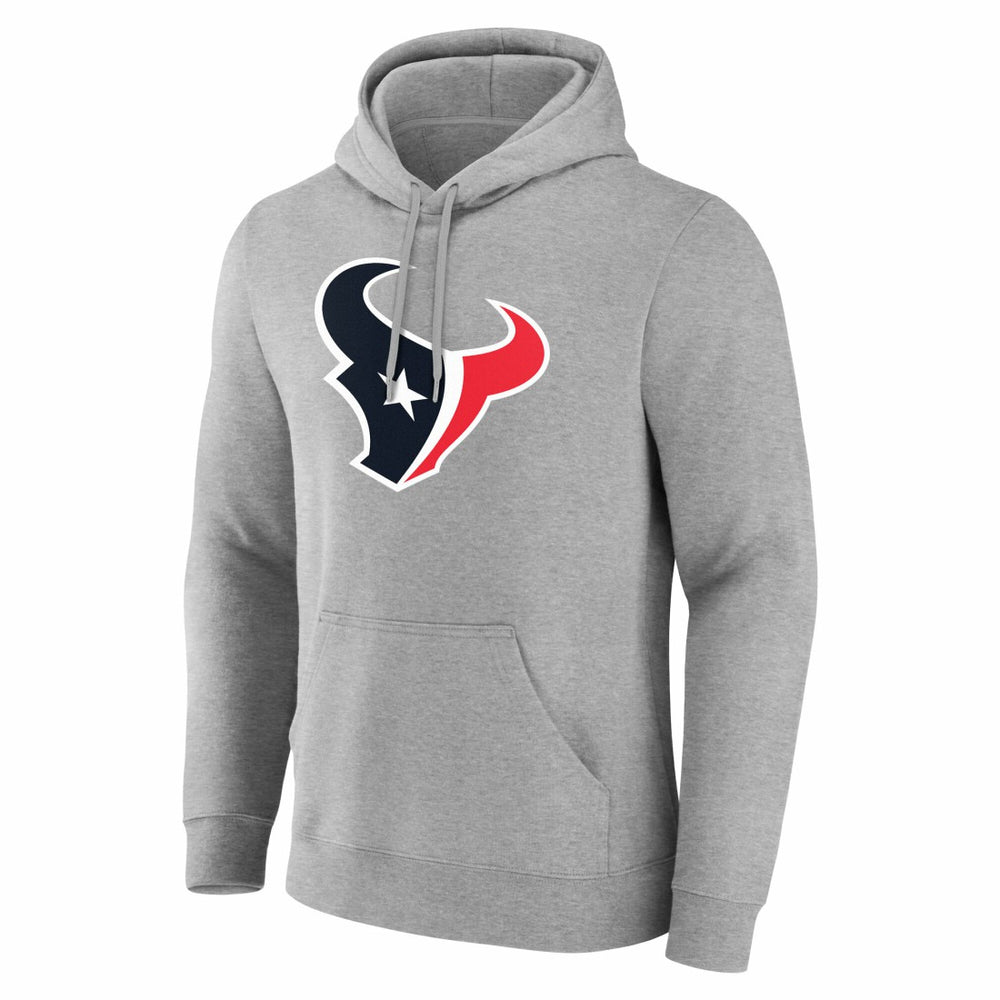 Houston Texans Team Authentic Personalized Name & Number Hoodie Gray
