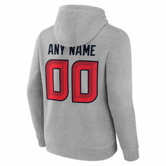 Houston Texans Team Authentic Personalized Name & Number Hoodie Gray