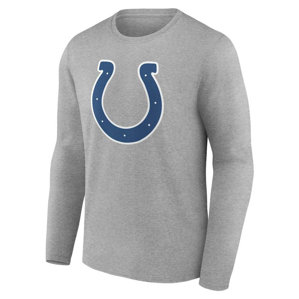 Indianapolis Colts Team Authentic Personalized Name & Number Long Sleeve T-Shirt Gray