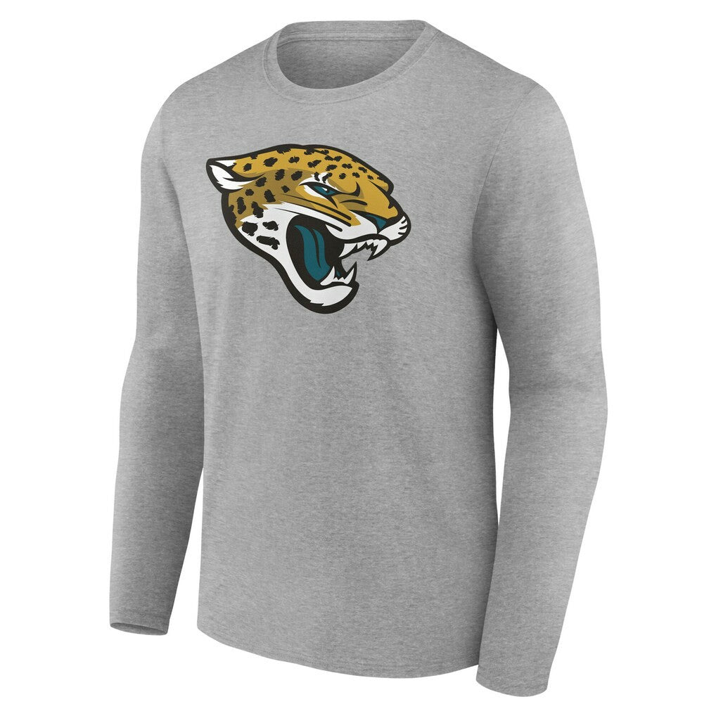 Jacksonville Jaguars Team Authentic Personalized Name & Number Long Sleeve T-Shirt Gray