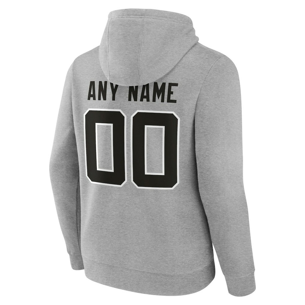 Jacksonville Jaguars Team Authentic Personalized Name & Number Hoodie Gray