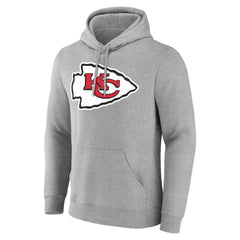Kansas City Chiefs Team Authentic Personalized Name & Number Hoodie Gray