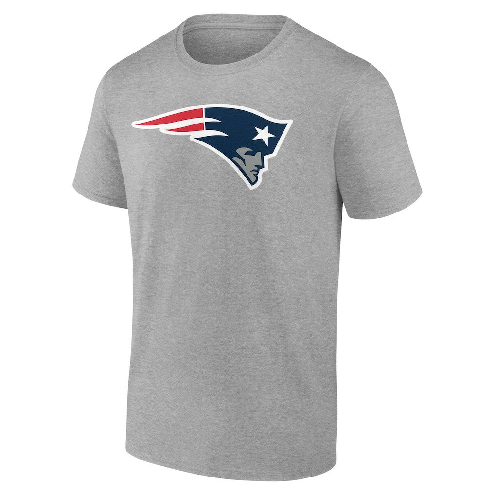 New England Patriots Team Authentic Personalized Name & Number T-Shirt Gray