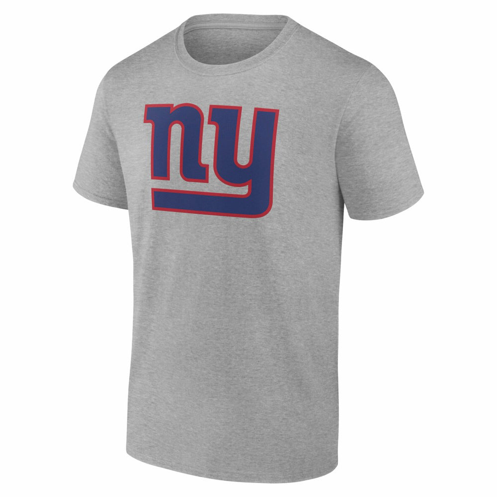 New York Giants Team Authentic Personalized Name & Number T-Shirt Gray