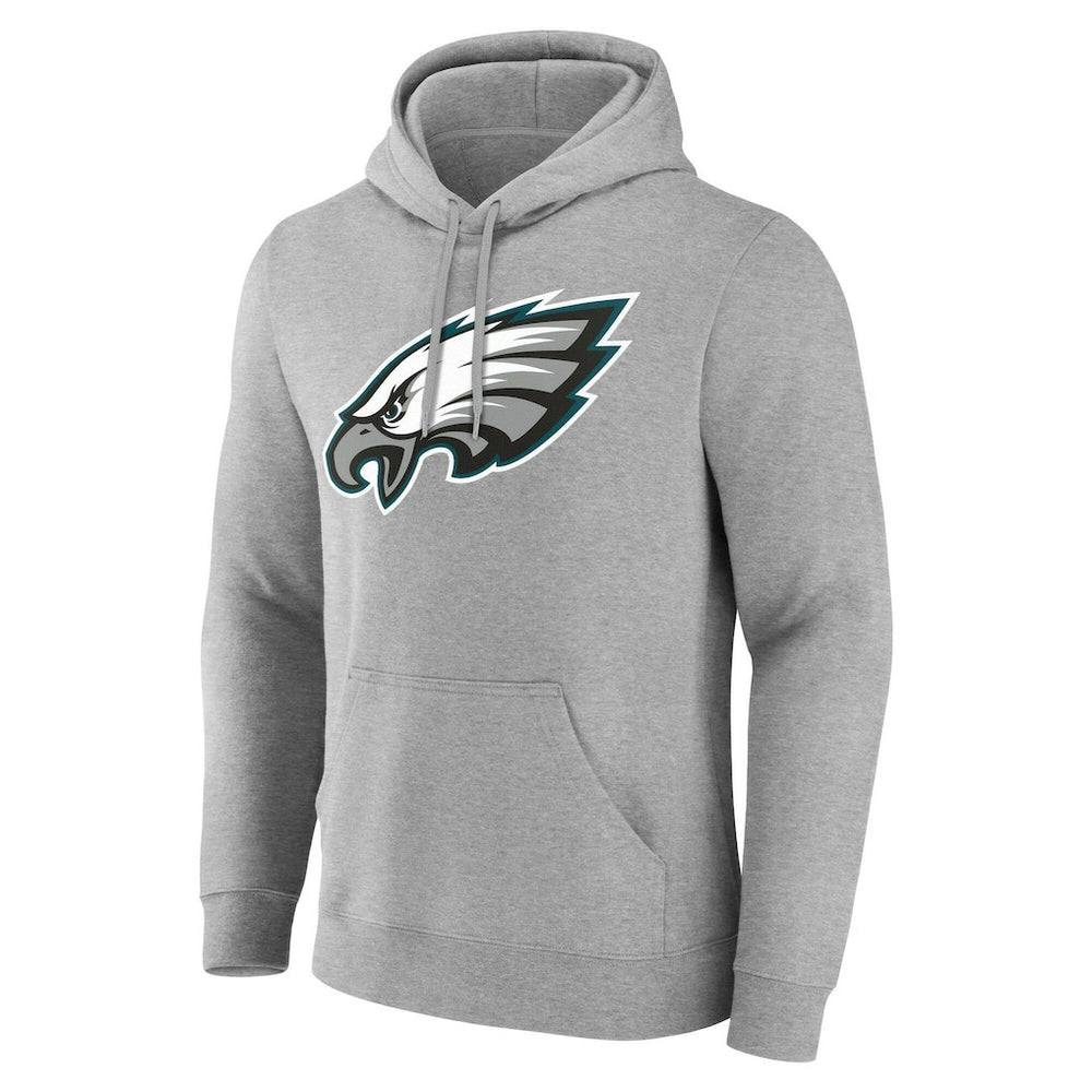 Philadelphia Eagles Team Authentic Personalized Name & Number Hoodie Gray
