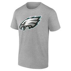 Philadelphia Eagles Team Authentic Personalized Name & Number T-Shirt Gray