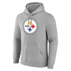 Pittsburgh Steelers Team Authentic Personalized Name & Number Hoodie Gray