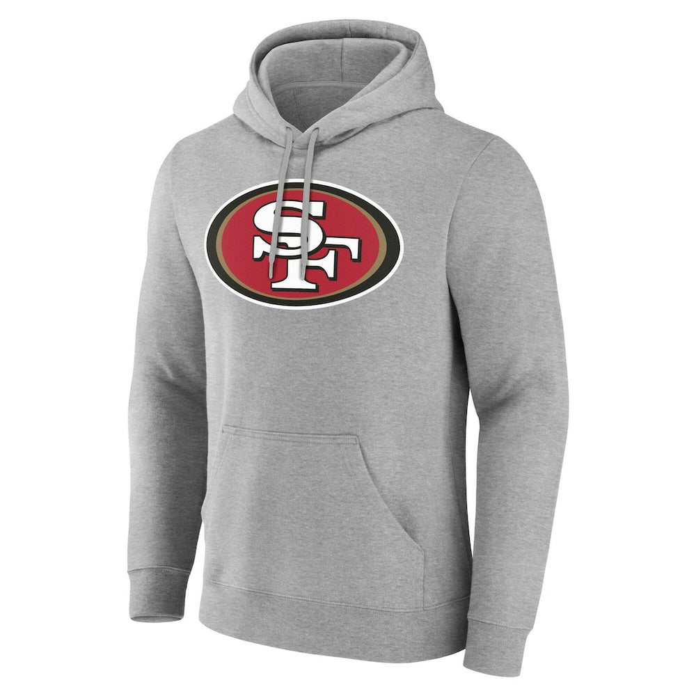 San Francisco 49ers Team Authentic Personalized Name & Number Hoodie Gray