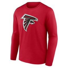 Atlanta Falcons Team Authentic Personalized Name & Number Long Sleeve T-Shirt Red