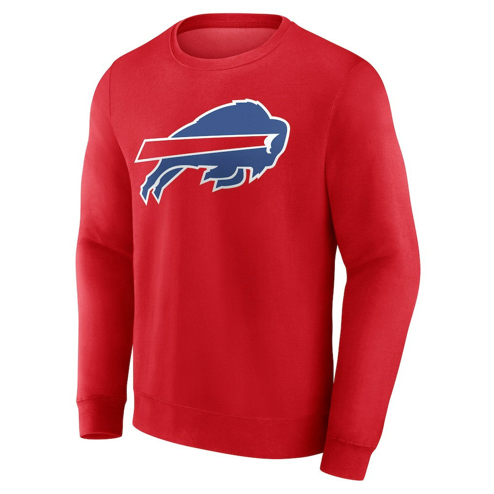 Buffalo Bills Team Authentic Personalized Name & Number Sweatshirt Red