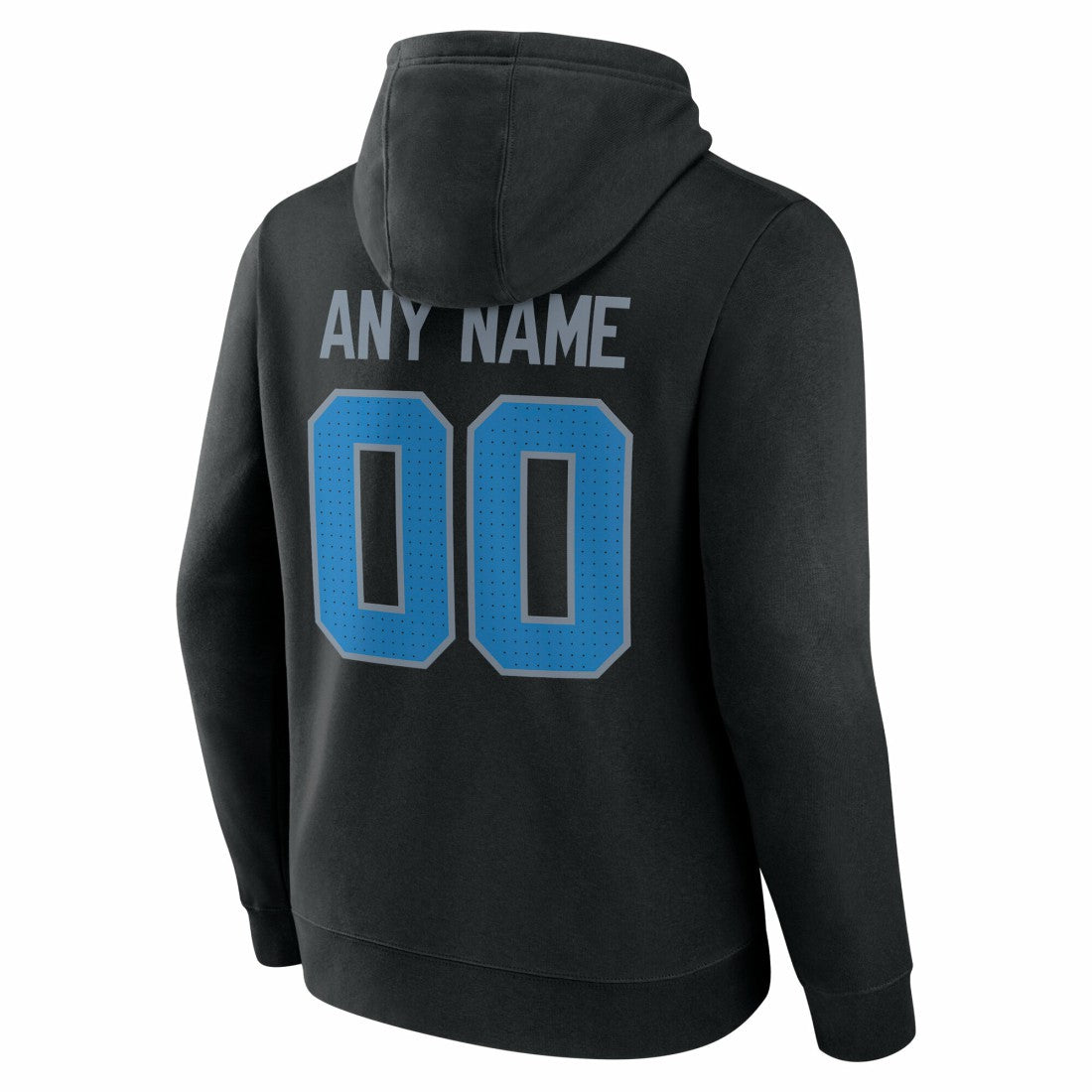 Detroit Lions Team Authentic Personalized Name & Number Hoodie Black