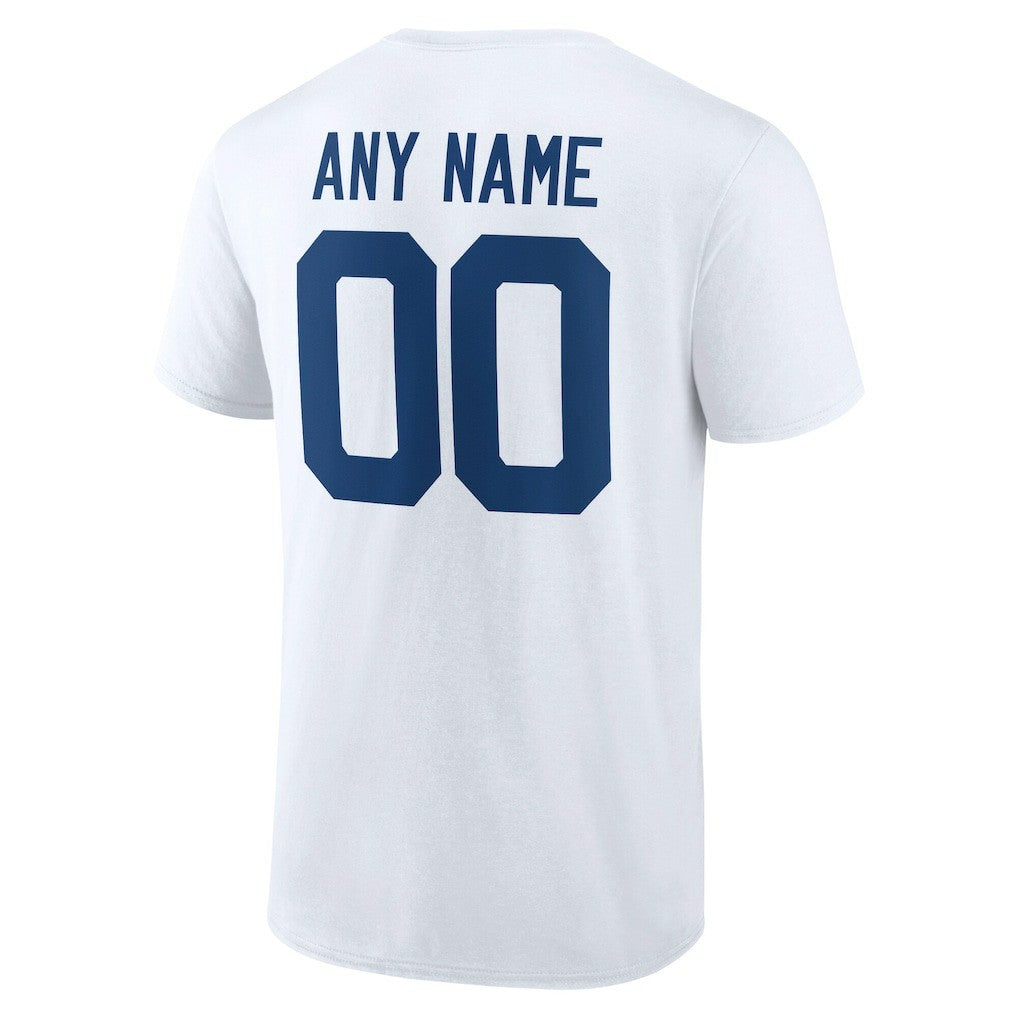 Indianapolis Colts Team Authentic Personalized Name & Number T-Shirt White